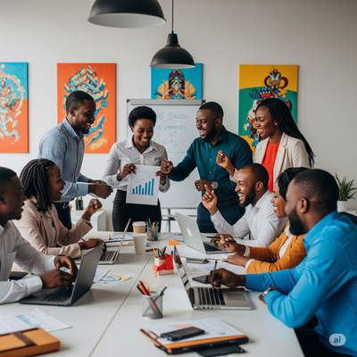 Guys in a sales discovery meeting