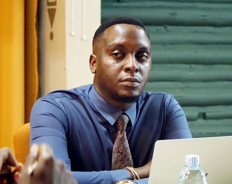 Godwin Batuma at board meeting