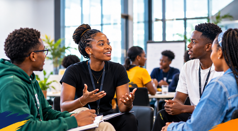 Interactive student discussions and pitch formulation